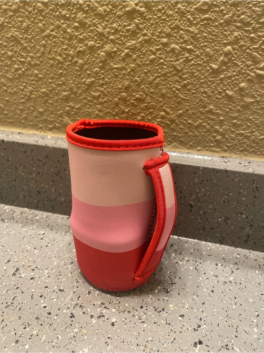 Pink and Red Insulated Drink Holder with Handle